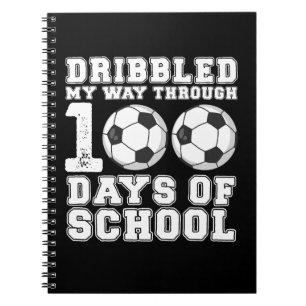 Caderno Espiral Driblando Meu Caminho Através dos 100 Dias de Fute