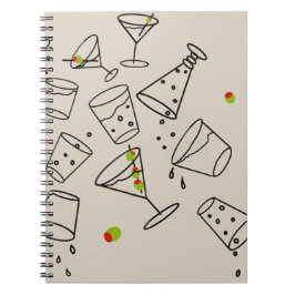 Caderno Espiral Drinks Spiral Notebook