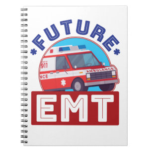 Caderno Espiral Driver de ambulância paramédica EMT futuro