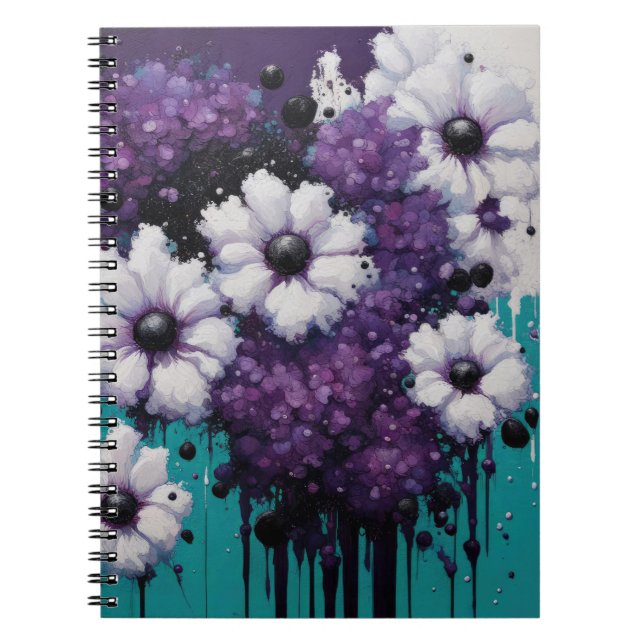 Caderno Espiral Drives de abstrato (Frente)