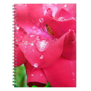 Caderno Espiral Droplets no notebook de Petals Photo