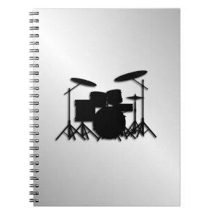 Caderno Espiral Drum Set Music Design