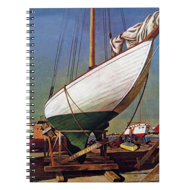 Caderno Espiral Dry Dock de John Atherton (Frente)