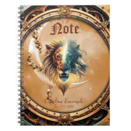 Caderno Espiral Dualidade da Força, O Leão e a Mulher