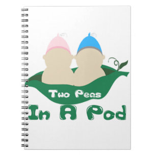 Caderno Espiral Duas Ervilhas Num Pod