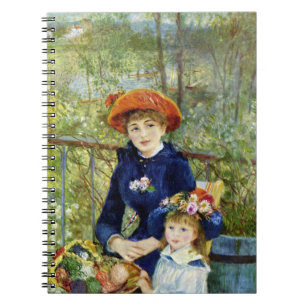 Caderno Espiral Duas irmãs (no terraço) por Pierre Renoir