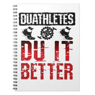 Caderno Espiral Duathlon Engraçado Duatletas Du Melhor