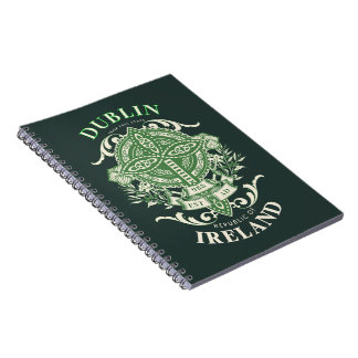 Caderno Espiral Dublin Irlanda Irish Celtic Cross