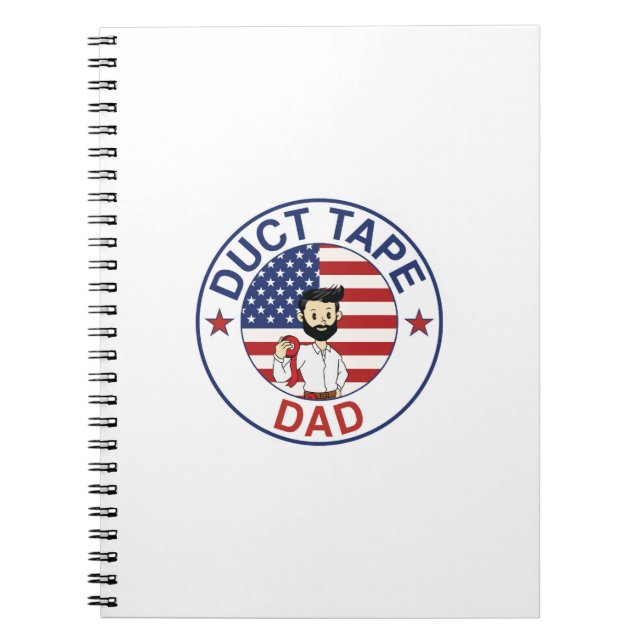 Caderno Espiral Duct Tape Dad - Spiral Notebook (Frente)