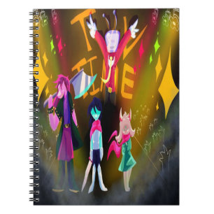 Caderno Espiral Duelo de TV – Arte de Batalha de Anime Colorido