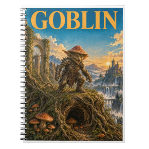 Caderno Espiral Duende, Monstro de Fantasia Gótica