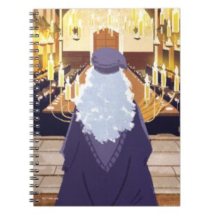 Caderno Espiral Dumbledore falando no Excelente Hogwarts Hall