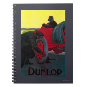Caderno Espiral Dunlop Vintage PosterEurope