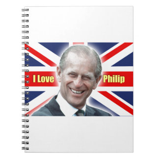 Caderno Espiral Duque de Einburgh - Eu amo Philip