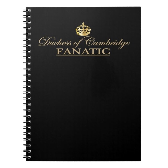 Caderno Espiral Duquesa de Cambridge Fanatic (Frente)
