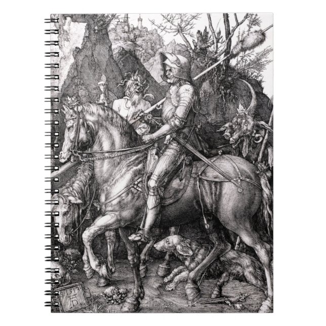 Caderno Espiral Durer Knight Death and Devil Notebook (Frente)