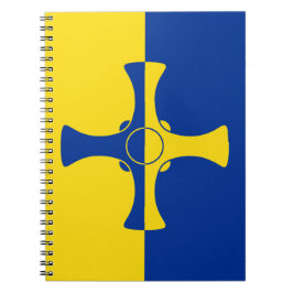 Caderno Espiral Durham Flag (County of England, Reino Unido)