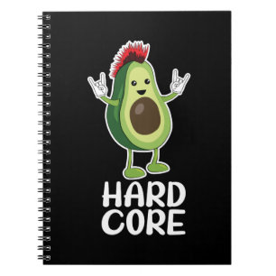 Caderno Espiral Duro Core Avocado Funny