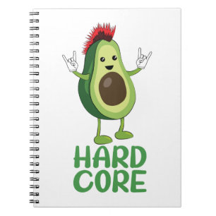 Caderno Espiral Duro Core Avocado Funny