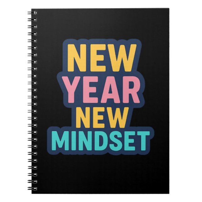 Caderno Espiral Duro De Trabalho, Sonho Grande, Fique Bem Motivado (Frente)