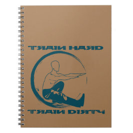 Caderno Espiral Duro do comboio, comboio sujo Trainingsplannotizbu