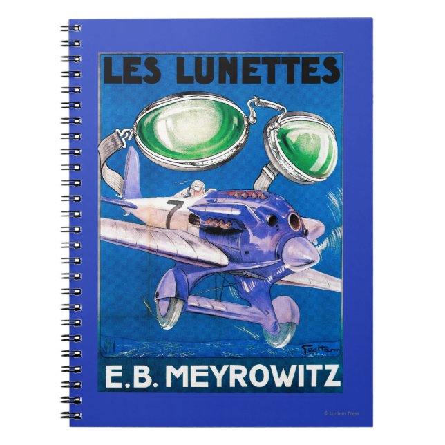Caderno Espiral E.B. Meyrowitz Flying Goggles Advertisement (Frente)