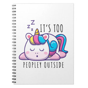 Caderno Espiral É Demasiado Fora do Introdução do Unicórnio