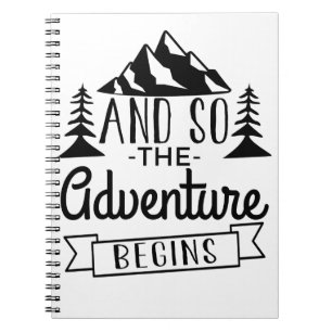 Caderno Espiral E Então A Aventura Começa