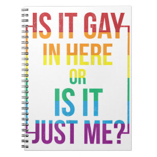 Caderno Espiral É Gay Aqui Ou É Apenas Eu, Um presente LGBT-Gay