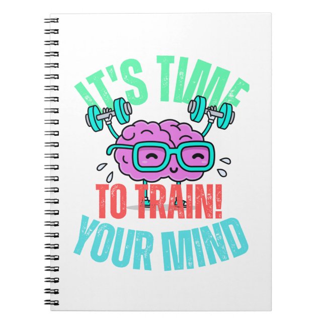 Caderno Espiral É hora de treinar sua mente (Frente)