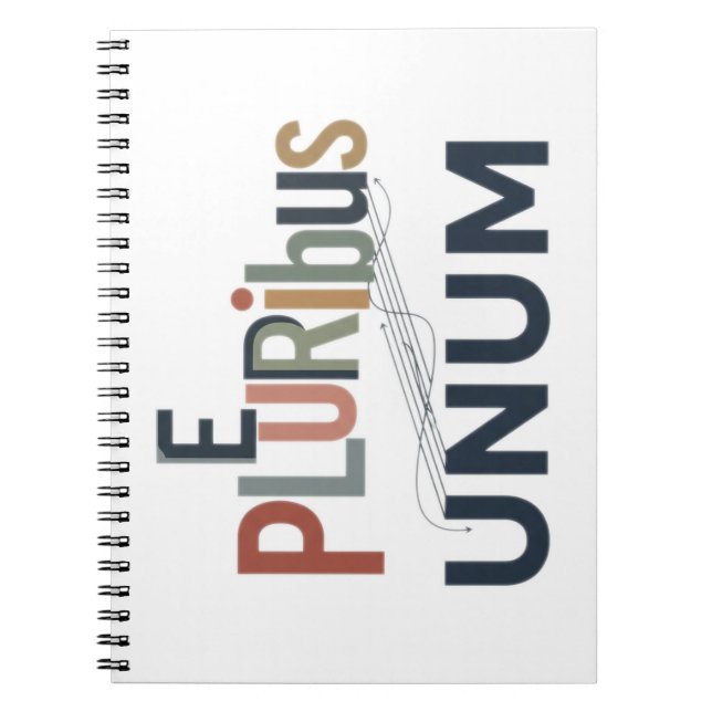 Caderno Espiral "E Pluribus Unum" - Design para Unidade (Frente)