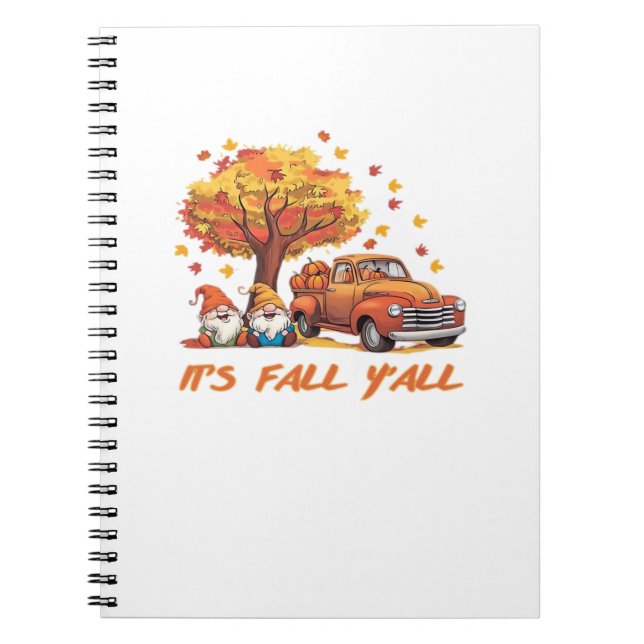 Caderno Espiral É Pumpkin Gnomo Autumn Tree Pumpkin (Frente)