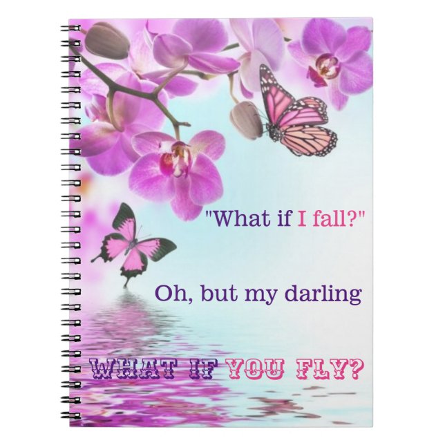 Caderno Espiral E se eu cair no rico do notebook (Frente)