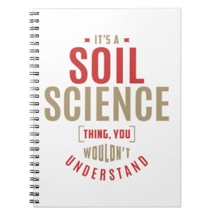 Caderno Espiral É uma coisa da ciência do solo. Ideias de presente