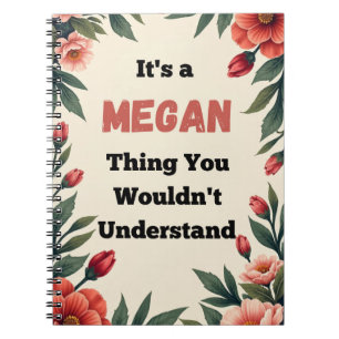 Caderno Espiral É uma Coisa de Megan que Você Não Entenderia