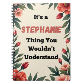 Caderno Espiral É uma Coisa de Stephanie que Você Não Entenderia