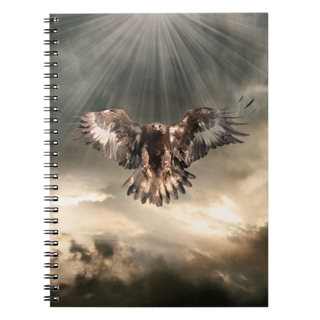 Caderno Espiral Eagle dourado (Frente)