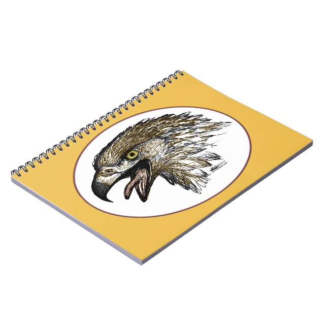 Caderno Espiral Eagle Gritando (Left Side)