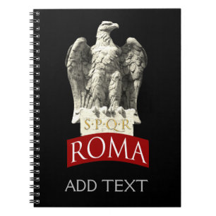 Caderno Espiral Eagle romano feito sob encomenda