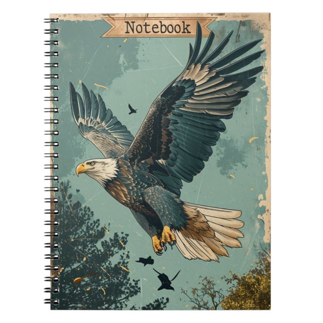 Caderno Espiral Eagle Vintage (Frente)