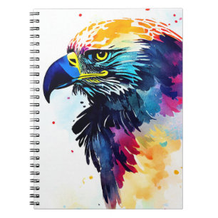 Caderno Espiral Eagle Wild Nature - Pintura De Cor Animal