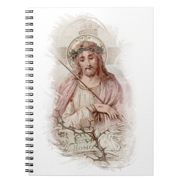 Caderno Espiral Ecce Homo, veja o homem (Frente)