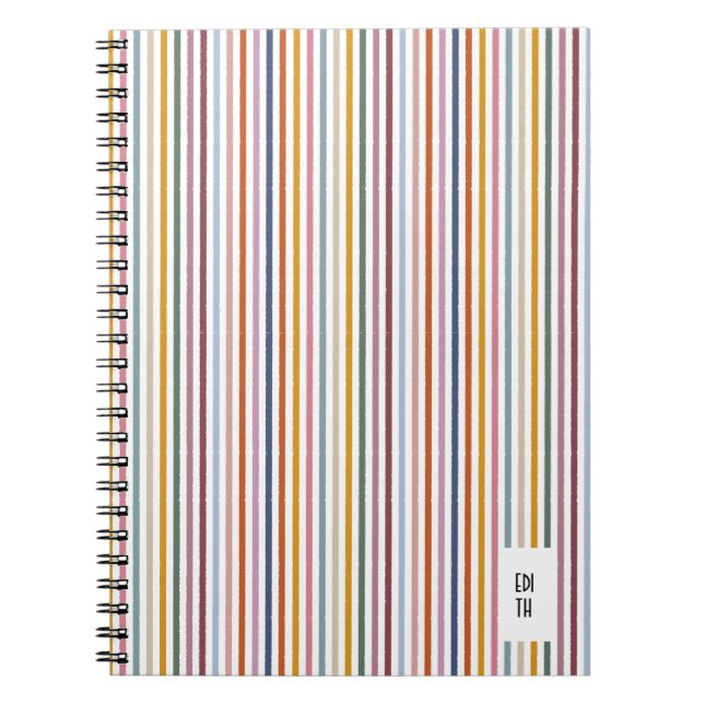 Caderno Espiral Echo Traça Diário de distribuição multicoloração (Frente)
