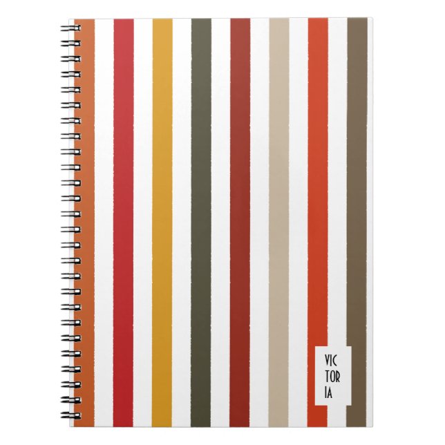 Caderno Espiral Echo Traça Matizes Terrestres Diário (Frente)