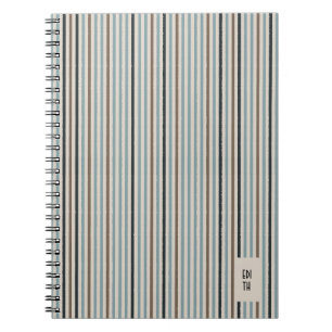 Caderno Espiral Echo Traços Azuis/Diário natural em distribuição