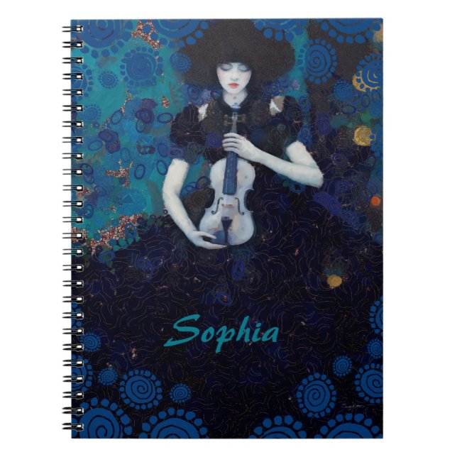 Caderno Espiral Echoes of Silence: A Violin’s Song of Healing (Frente)