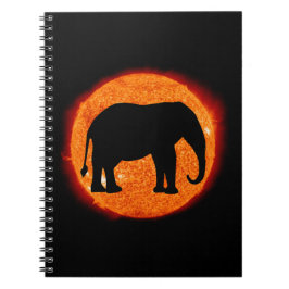 Caderno Espiral Eclipse Solar do Perfil do Elefante