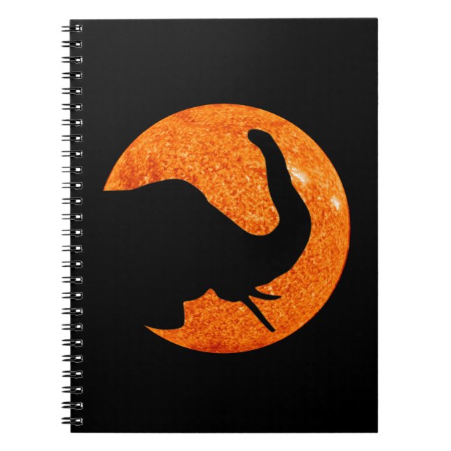 Caderno Espiral Eclipse Solar do Perfil do Elefante (Frente)