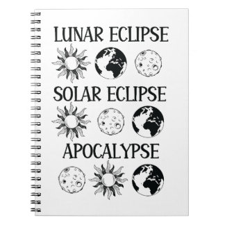 Caderno Espiral Eclipse Solar Eclipse Solar Apocalypse Espaço Engr
