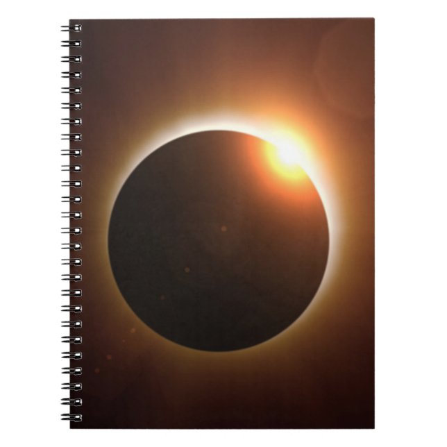 Caderno Espiral Eclipse Solar Total (Frente)